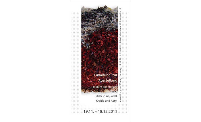 Einladungskarte zur Ausstellung 2011, 