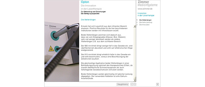 Zimmer Produkt-CD Opton