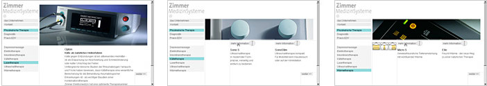 Internetauftritt-Zimmer-Medizinsysteme